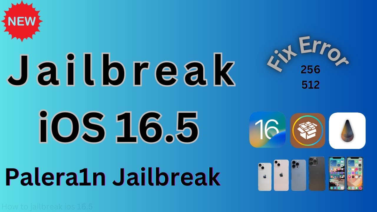 How to jailbreak ios 16.5 and fix error 256 | Easy Tutorial