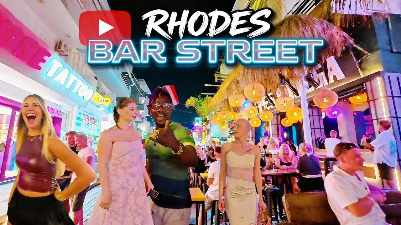 We Take A Walk Down Rhodes Bar Street and Find Some Prices Greece 2025