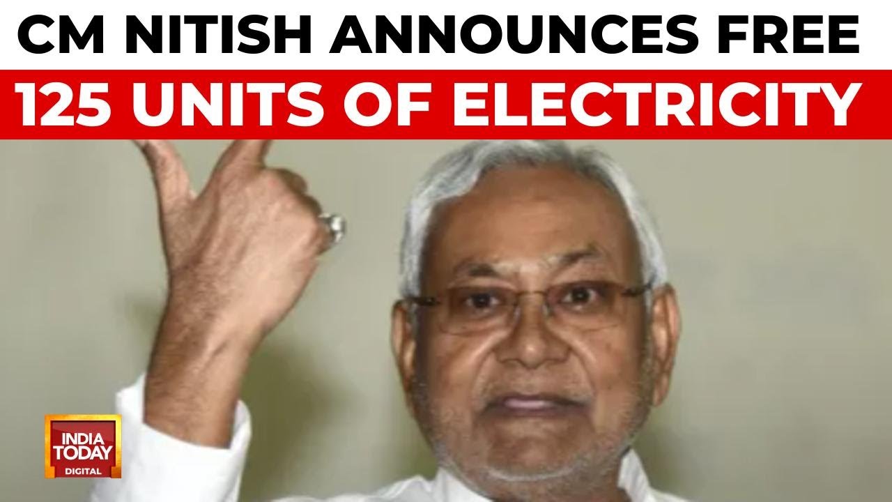Nitish Kumar's Bihar Poll Power Play: Free Electricity For Up To 125 Units | India Today News
