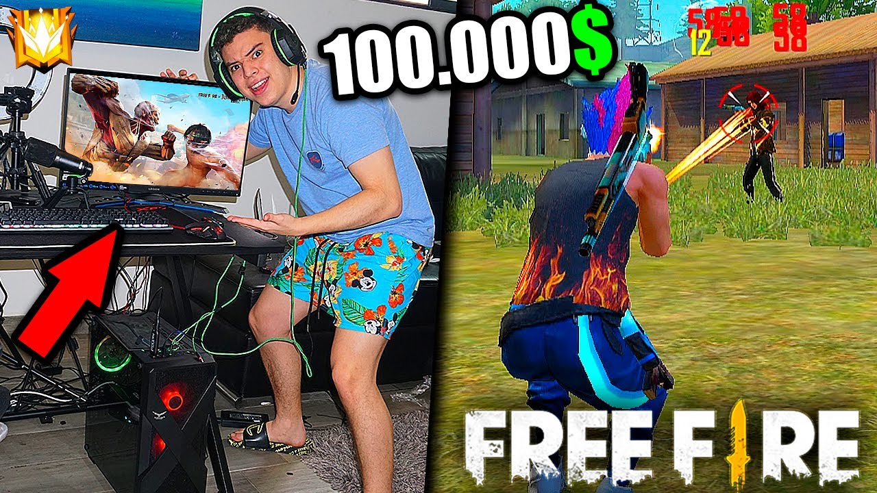 ME COMPRE UNA PC DE $100.000$ PARA SER EL JUGADOR MAS INSANO DE FREE FIRE (adiós iPad!??)