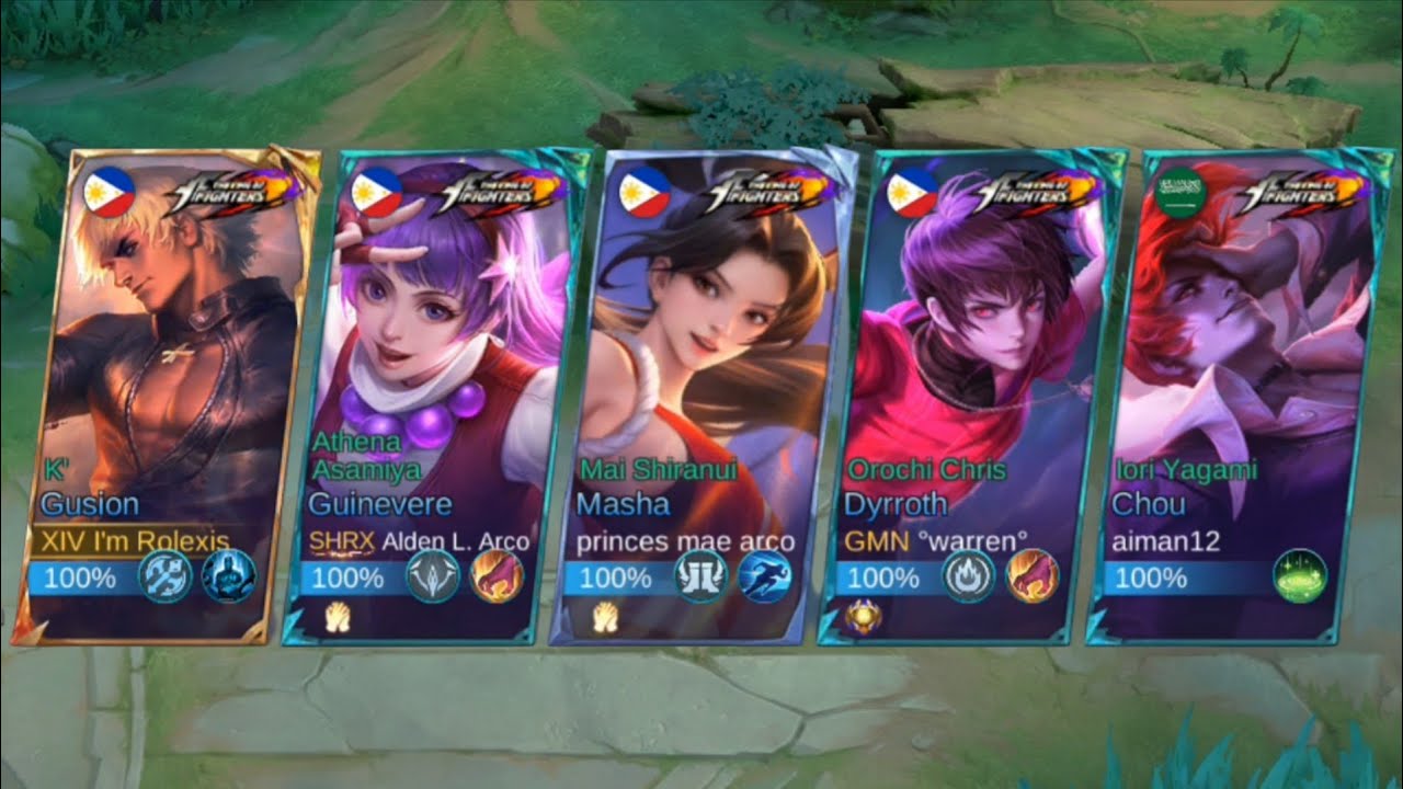 MLBB 5-Man KOF Squad + 1 Gusion Expert!!