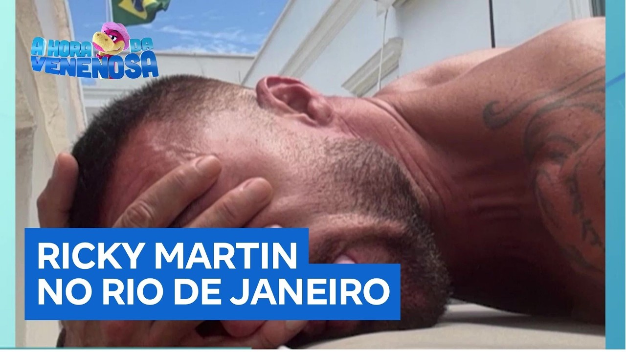 Ricky Martin desembarca no Rio de Janeiro e causa alvoroço com fotos pela cidade