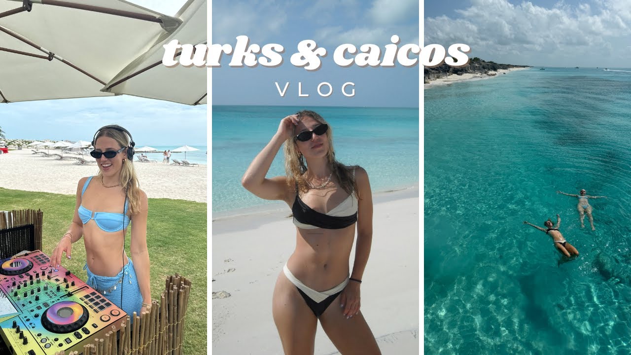 TURKS & CAICOS VLOG!!! 🏝 djing in the islands | Wymara Villas & more
