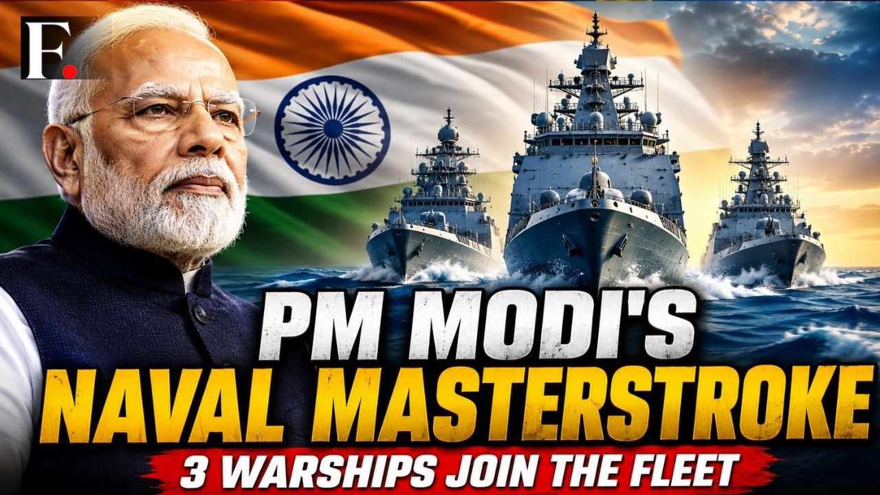 PM Modi Unveils Indian Navy's New Power With 3 Warships: INS Dunagiri, INS Agray, INS Sanshodhak