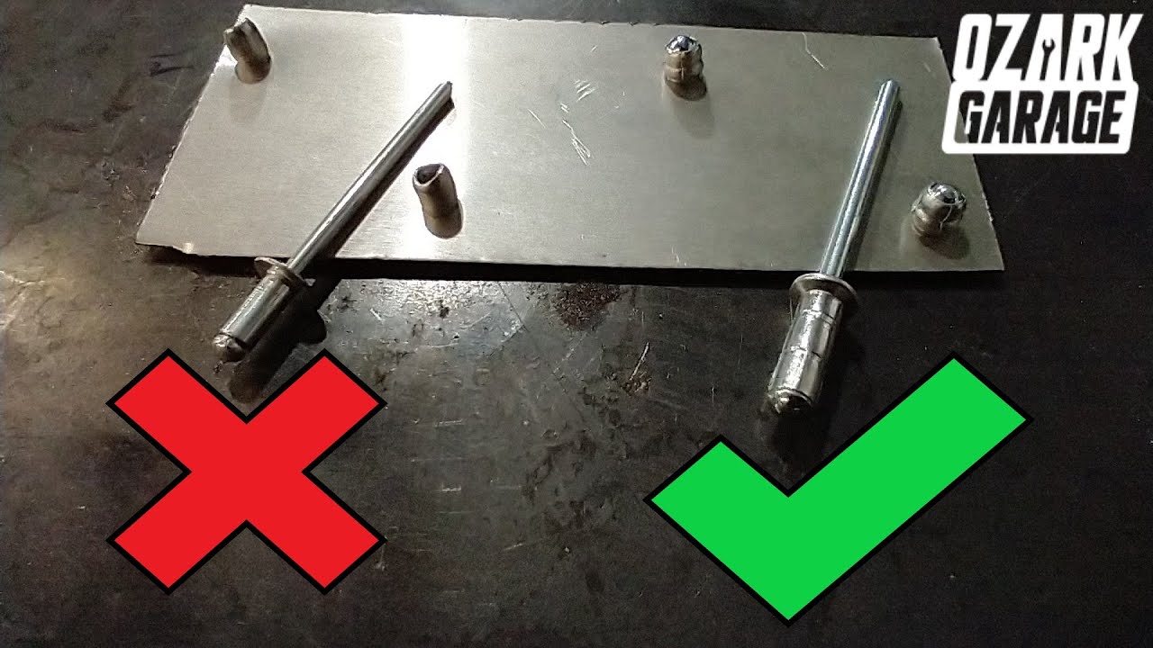 You're (probably) using the wrong rivets!