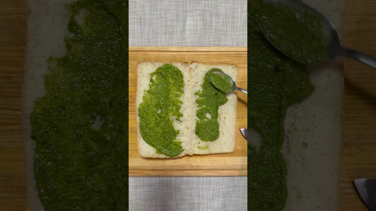 Вкуснейшая чиабатта с песто и моцареллой #shorts #рецепты #sendwich #сендвич #чиабатта #pesto #песто