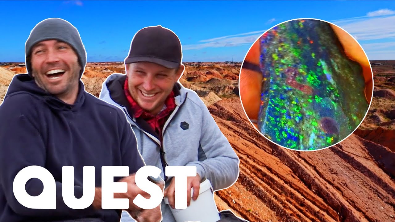 The Mooka Boys Mine Beautiful Full Spectrum Opal Worth $24K | Outback Opal Hunters