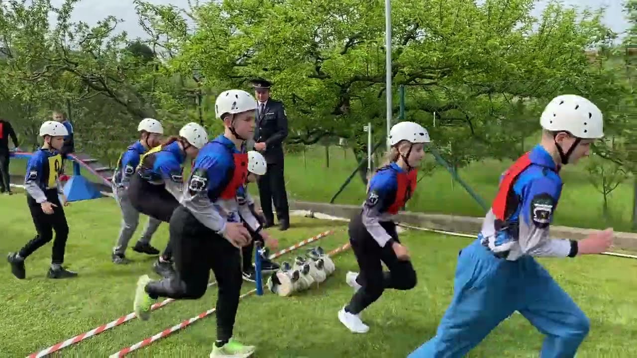Bořitov, 11. 5. 2024, požární útok CTIF, starší A 1. pokus