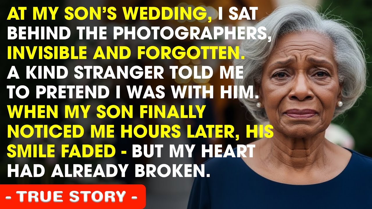 Son Seated Me Behind the Photographers at His Wedding, But Then a Stranger Said - Act Like You’re...