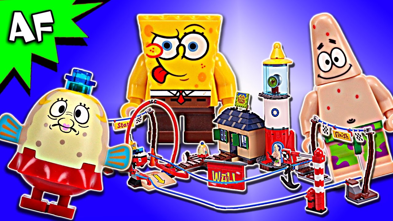 Lego SpongeBob Mrs. PUFF's BOATING SCHOOL 4982 Speed Build