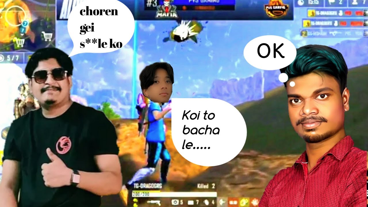 THE MAFIA'S VS GYAN GAMING & PVS GAMING// KON JITE GA🤷&zwj;♂️❣️&hearts;️