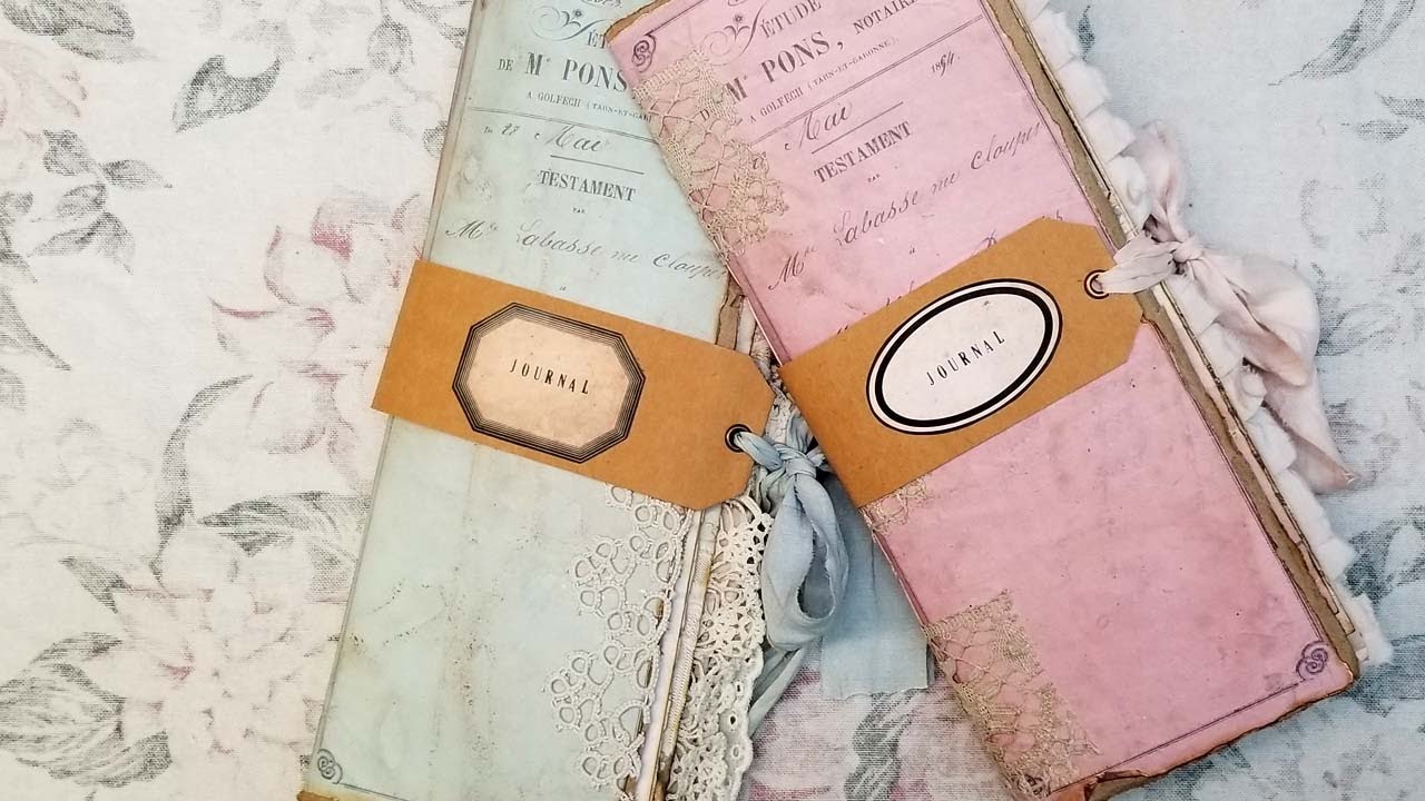 Tall and Skinny Document Journals ~ Flip Through ~ Sold, Thank you!