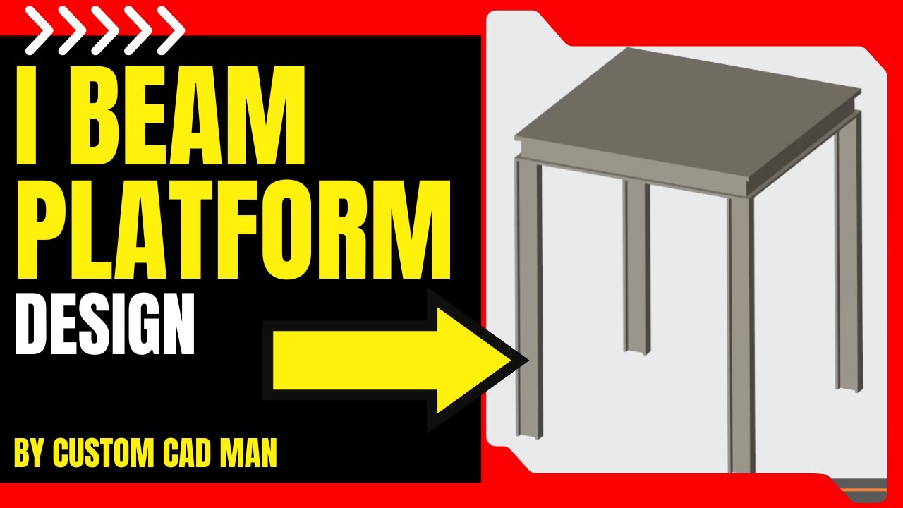 Free Small I-Beam Platform Design & Assembly | Sweep, Pattern & Assembly | Creo Parametric