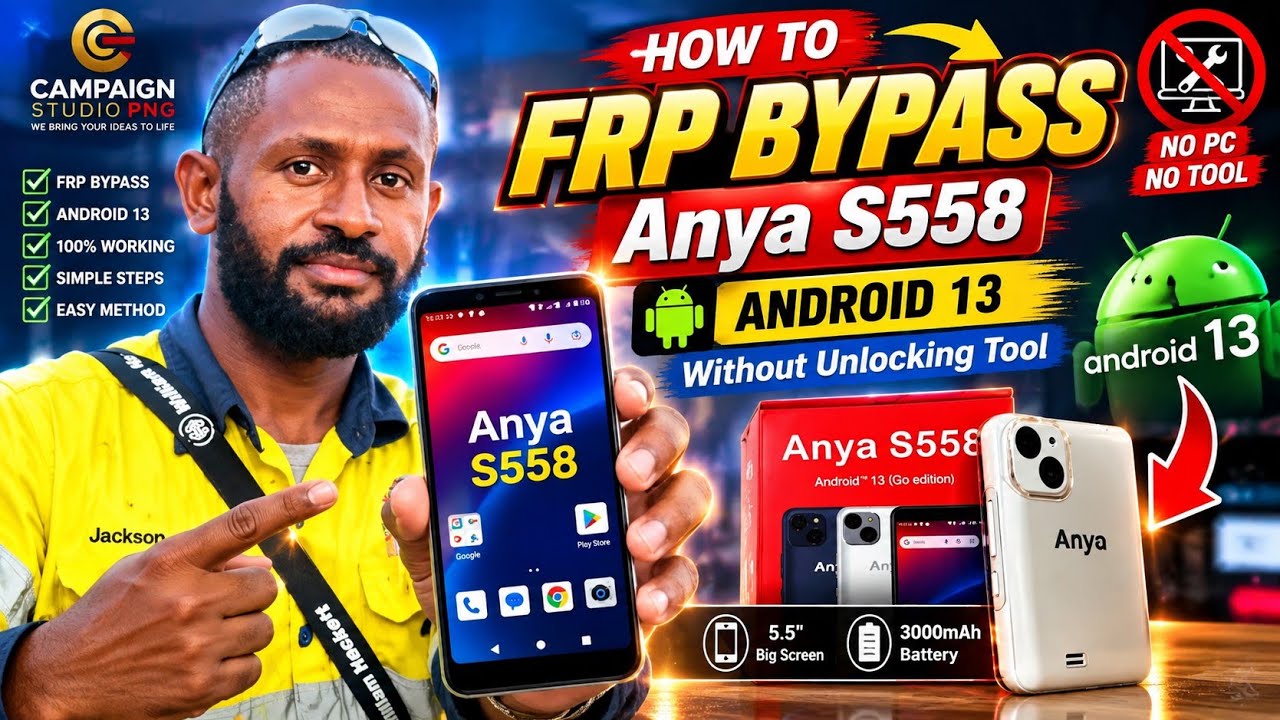 Anya S558 _ Обход FRP без ПК _ Обход FRP S558 _ Anya _ Android 13 #frpbypass #смартфон #frp