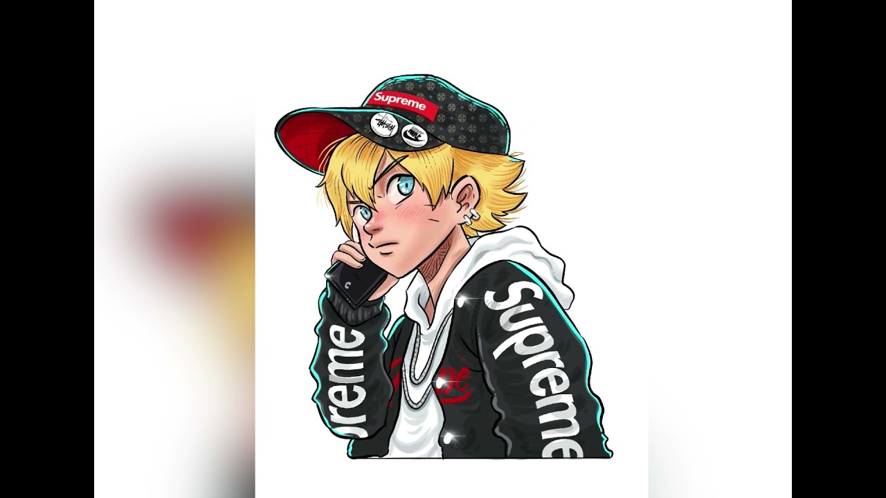 Speed Painting Boruto Hypebeast on procreate #Shorts