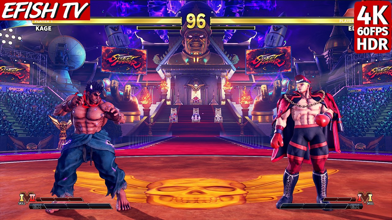 Kage vs Ed (Hardest AI) - Street Fighter V