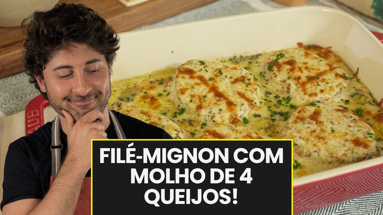 Filé‑Mignon Suculento com Molho Quatro Queijos 🧀 | Ponto Perfeito e Molho Cremoso
