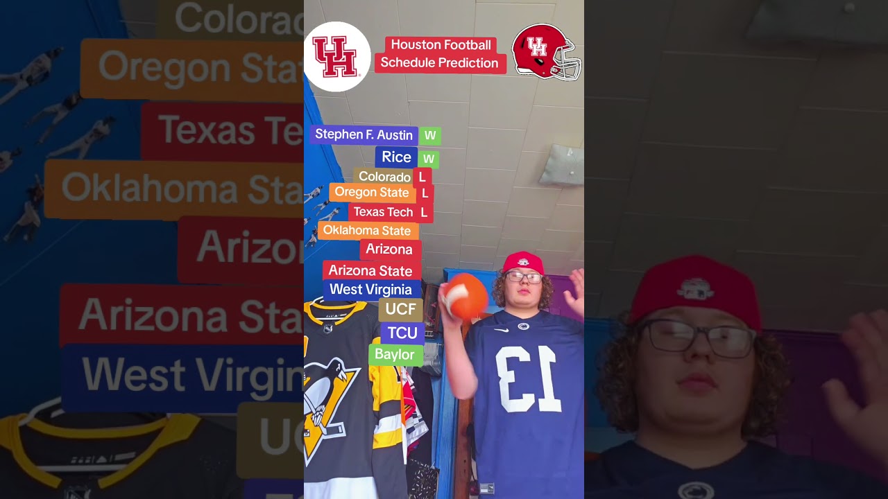 Houston Football schedule prediction. Who nexr???