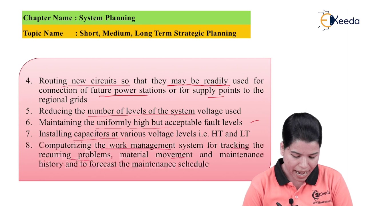 Short,Medium & Long Term Strategic Planning- Power System Planning and Reliability