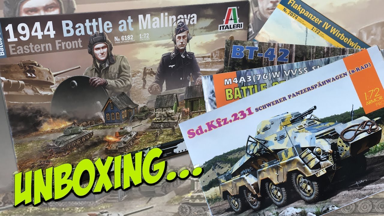 1/72nd Scale World War Two selection | Italeri/Dragon | Unboxing