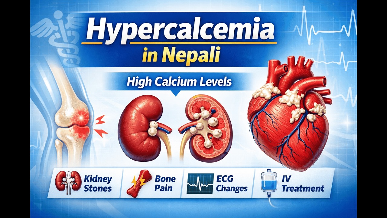 Hypercalcemia Explained in Nepali | Causes, ECG Changes & Management | Med Student Guide