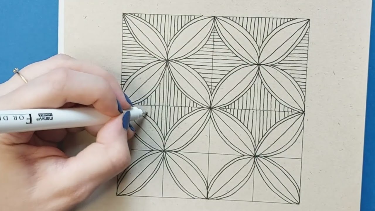 Step by step to create a beautiful pattern