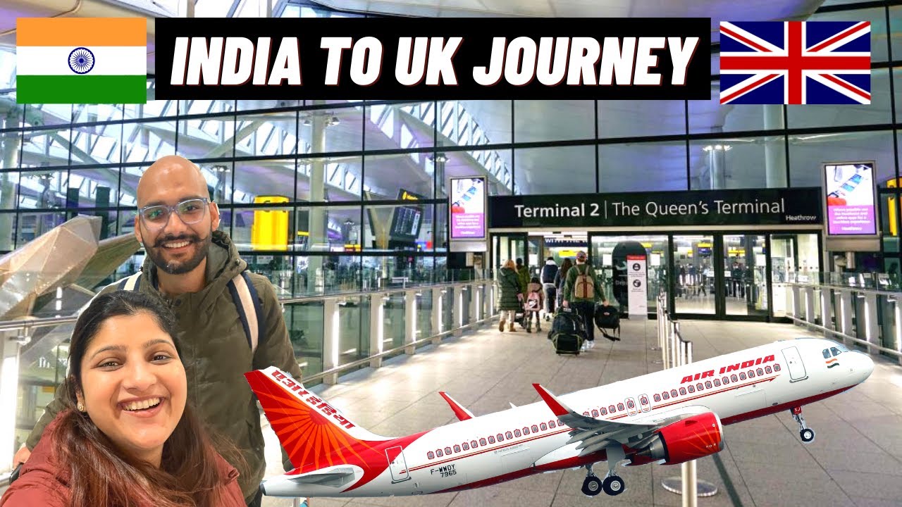 INDIA TO UK FLIGHT JOURNEY | SUPER EMOTIONAL VLOG | AIR INDIA TRAVEL | ALBELI RITU
