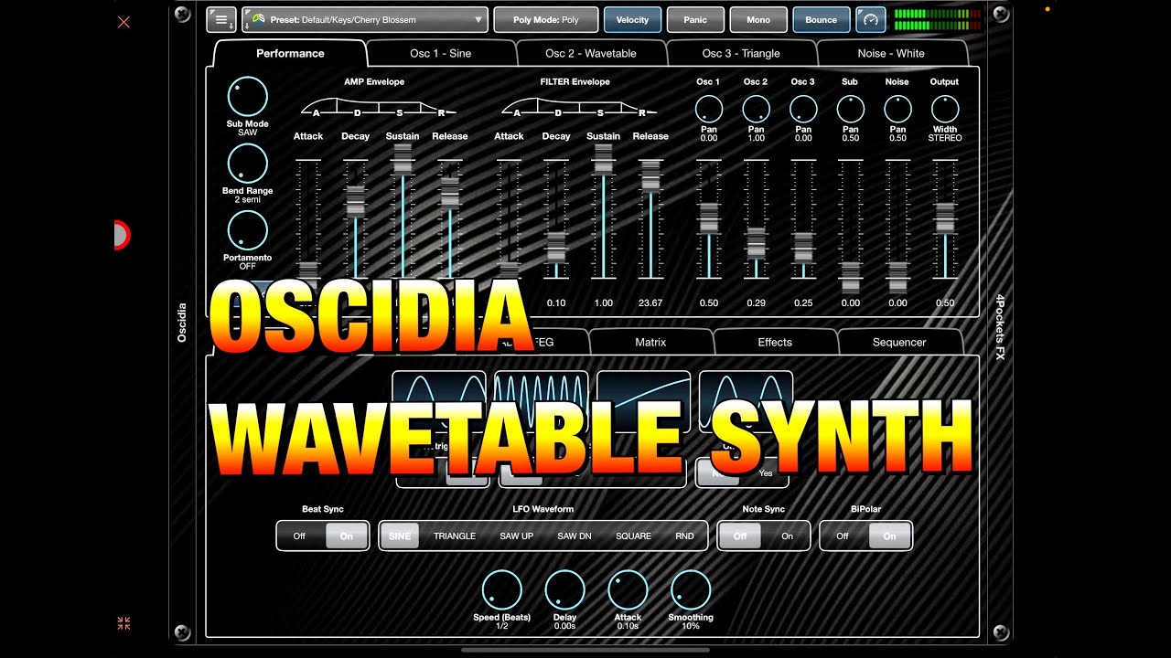 Oscidia WaveTable Synthesizer by 4Pockets - Let's Check Out the Factory Presets