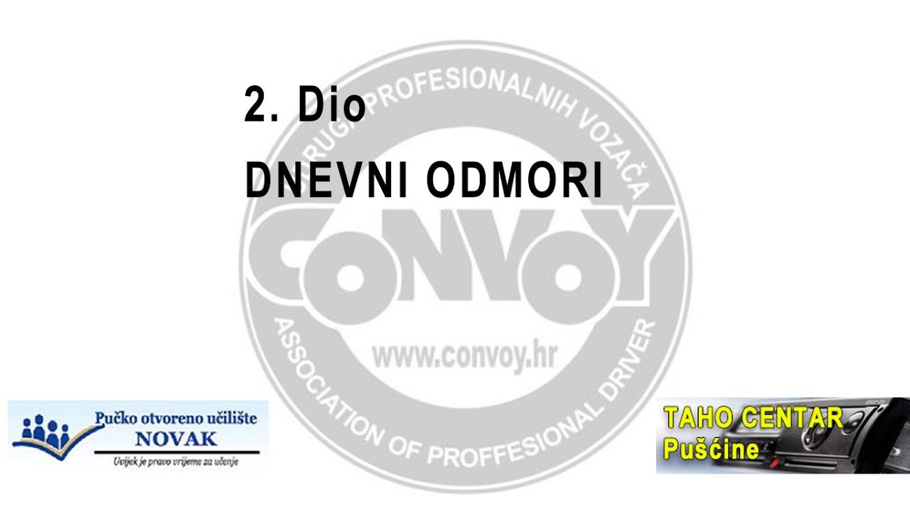 2. dio besplatne radionice o korištenju tahografa vezano uz EU direktivu 561/2006
