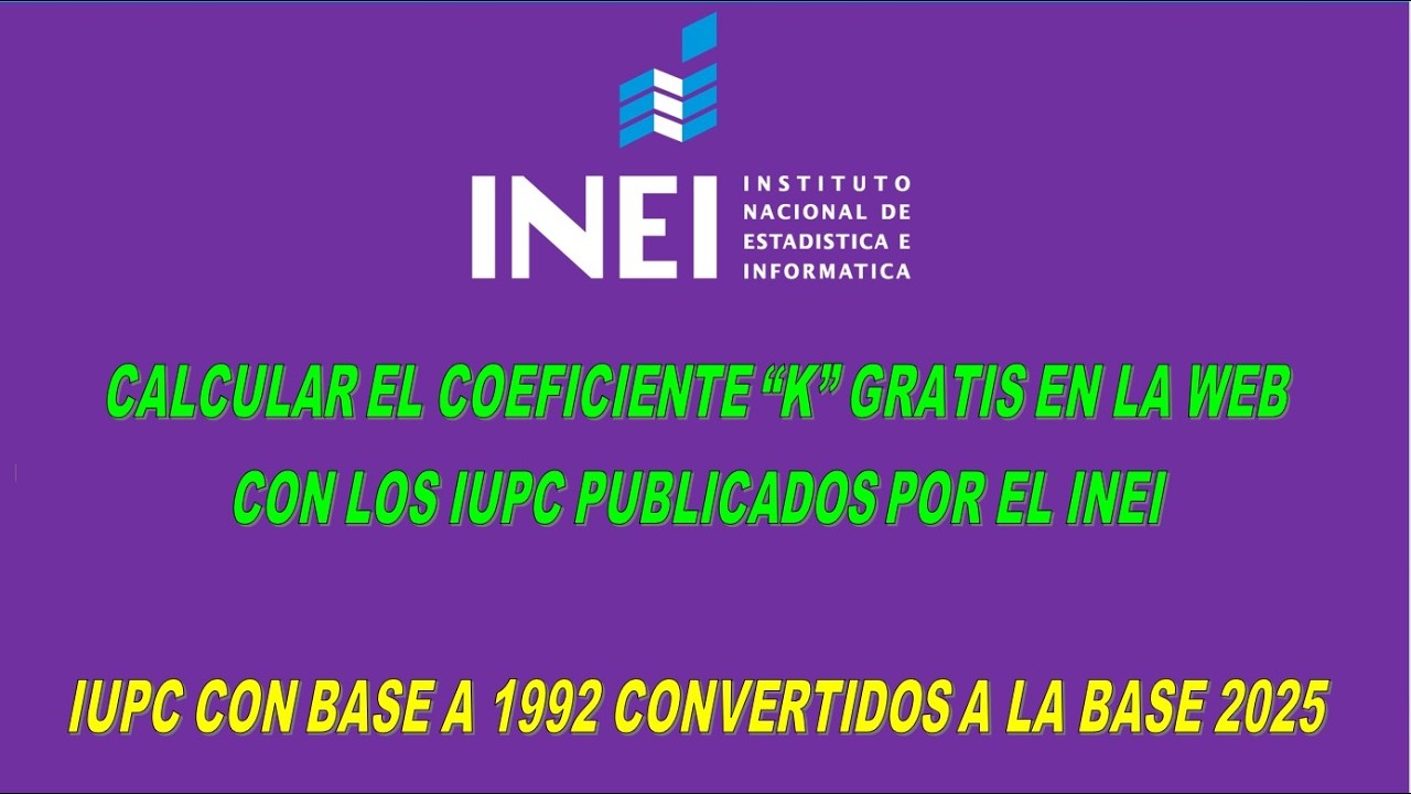 Cómo CALCULAR el COEFICIENTE 