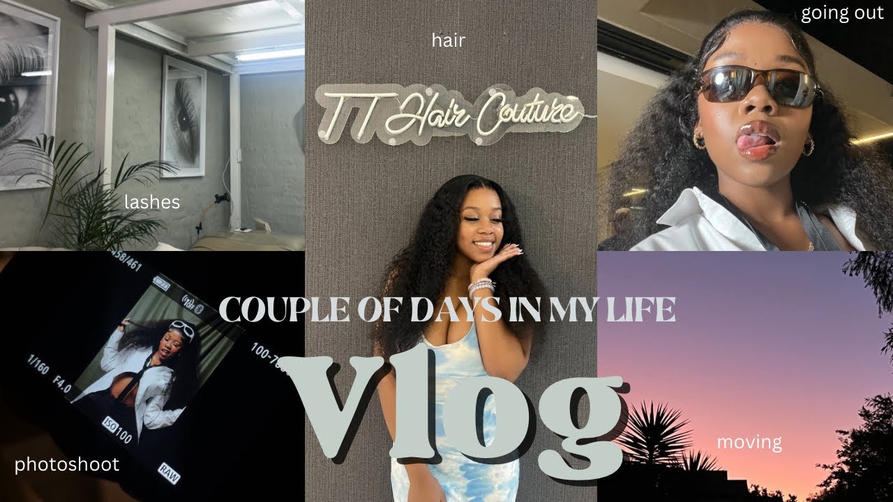 #vlog : spend a couple of days with me | maintenance 💇🏽‍♀️| moving 🏡| photoshoot 📸 etc.