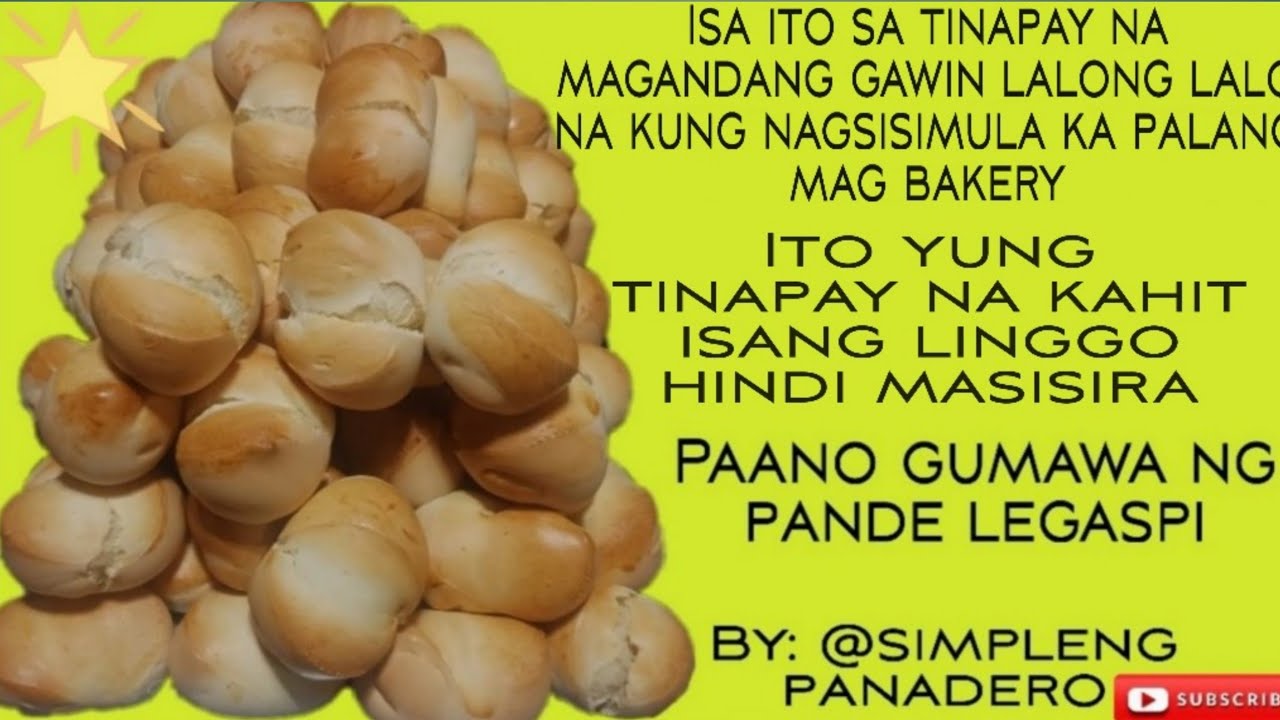 Pano gumawa ng Pande Legaspi | Monay, Putok, Star bread, Monay recipe yummy ph | @Simpleng Panadero