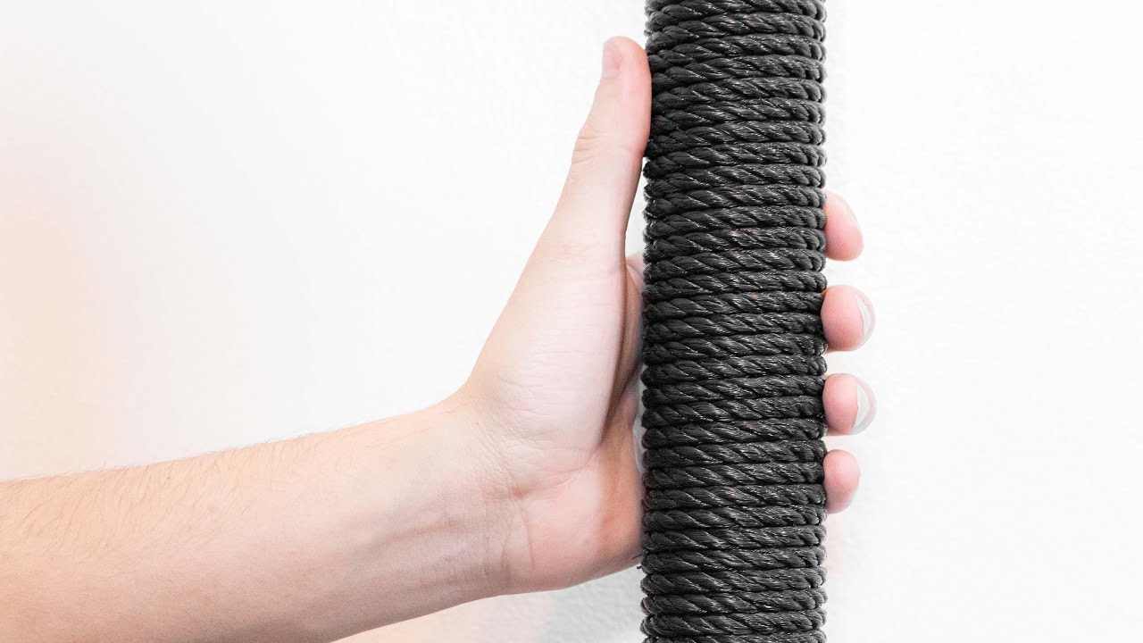 Exposed pipe cover using rope DIY