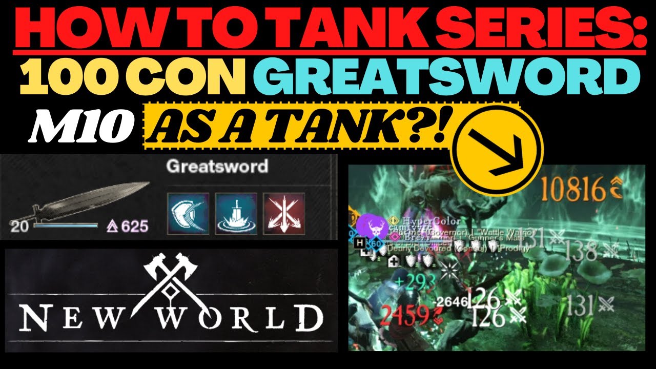 How To Tank Series: High Dps GreatSword Tank Build: Full Build and Guided Walk Thru Genesis M10 Gold