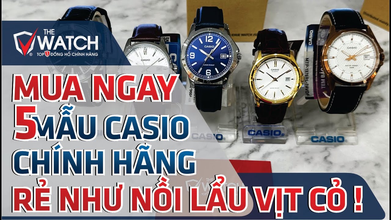 [Mua Ngay] 5 Mẫu Đồng Hồ Casio Nam D&acirc;y Da Ch&iacute;nh H&atilde;ng - Gi&aacute; Rẻ Như Nồi Lẩu Vịt Cỏ
