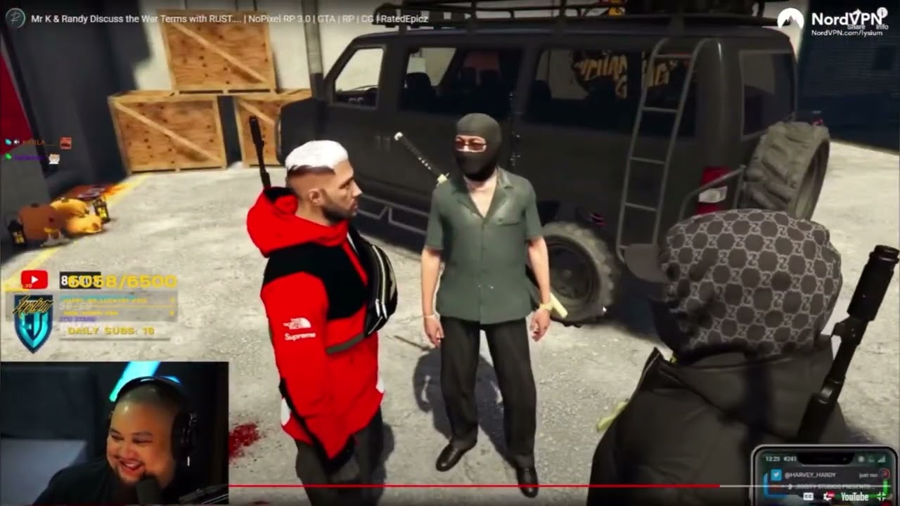 Lysium reacts to CG War Terms with RUST | GTA RP Nopixel