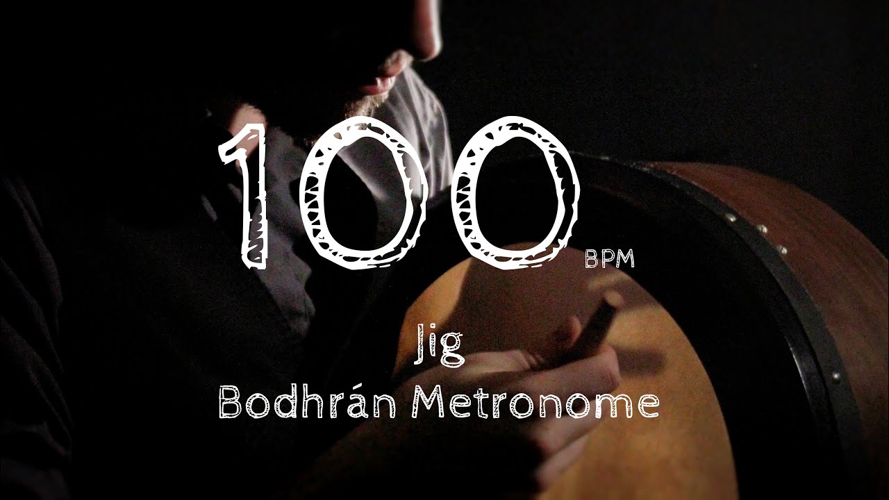 Jig 100 bpm | Bodhrán Metronome | Learn Irish Music