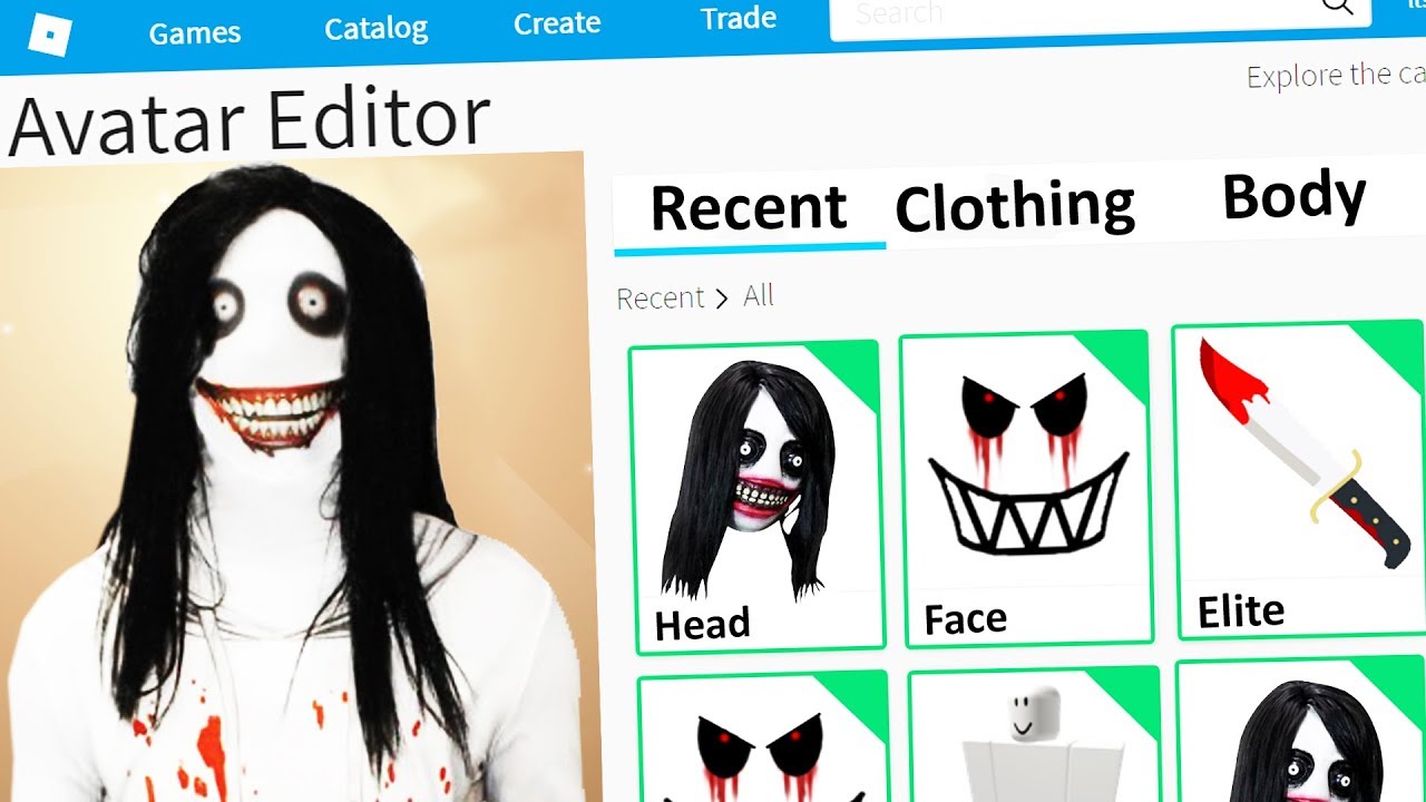 MAKING JEFF THE KILLER a ROBLOX ACCOUNT