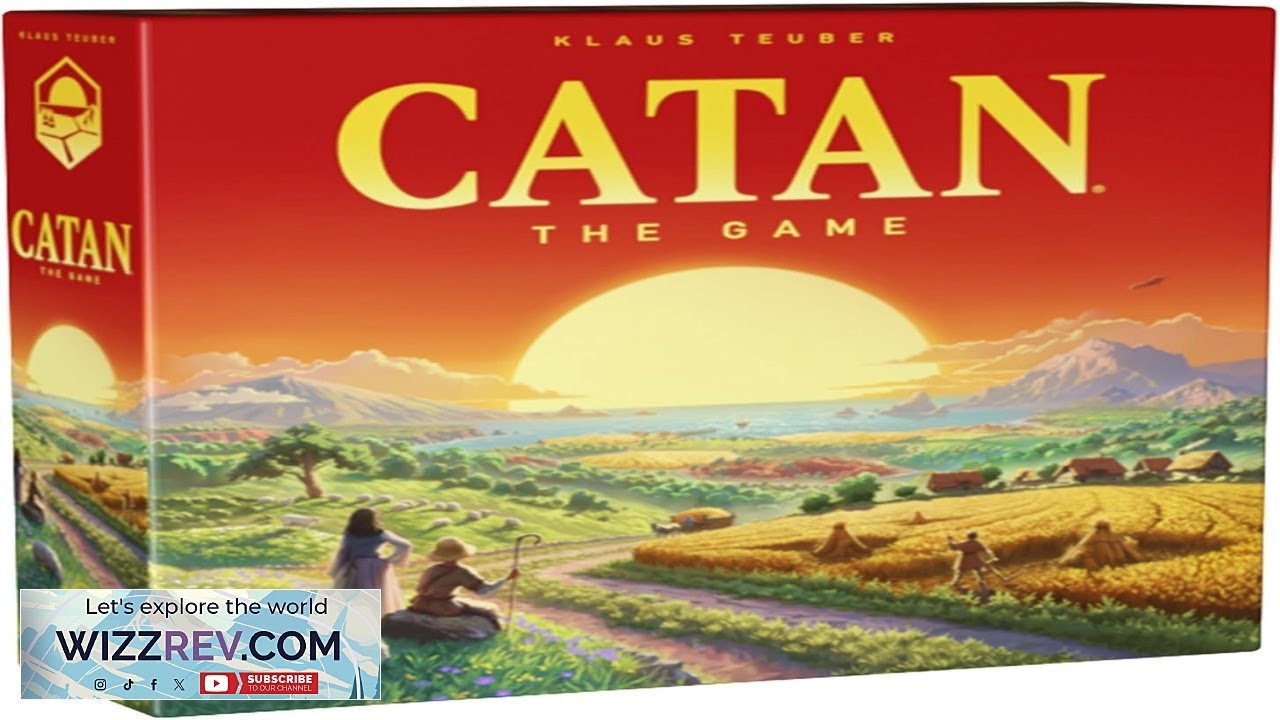 Настольная игра CATAN (6-е издание): торговля, строительство и поселение в классическом стиле.
