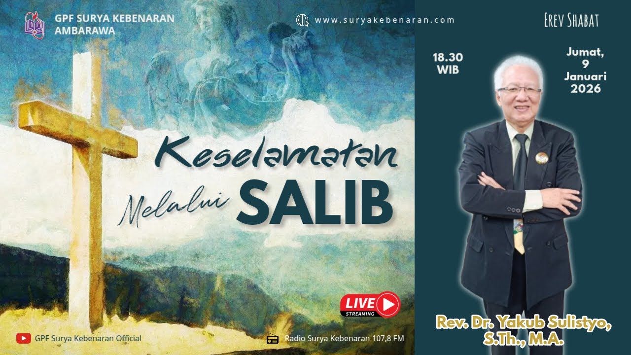 [LIVE] IBADAH EREV SHABAT - KESELAMATAN MELALUI SALIB
