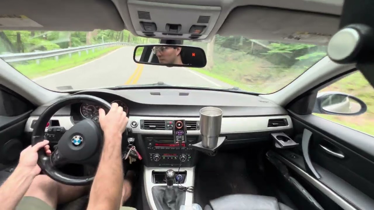BMW 335XI N54 T51R big turbo on mountain roads