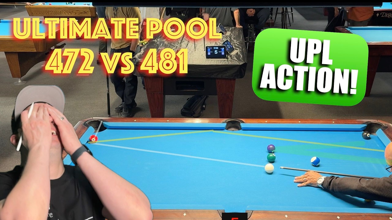 UPL turns up THE HEAT!! Ultimate Pool Amateur 10-BALL Match 472 vs 481