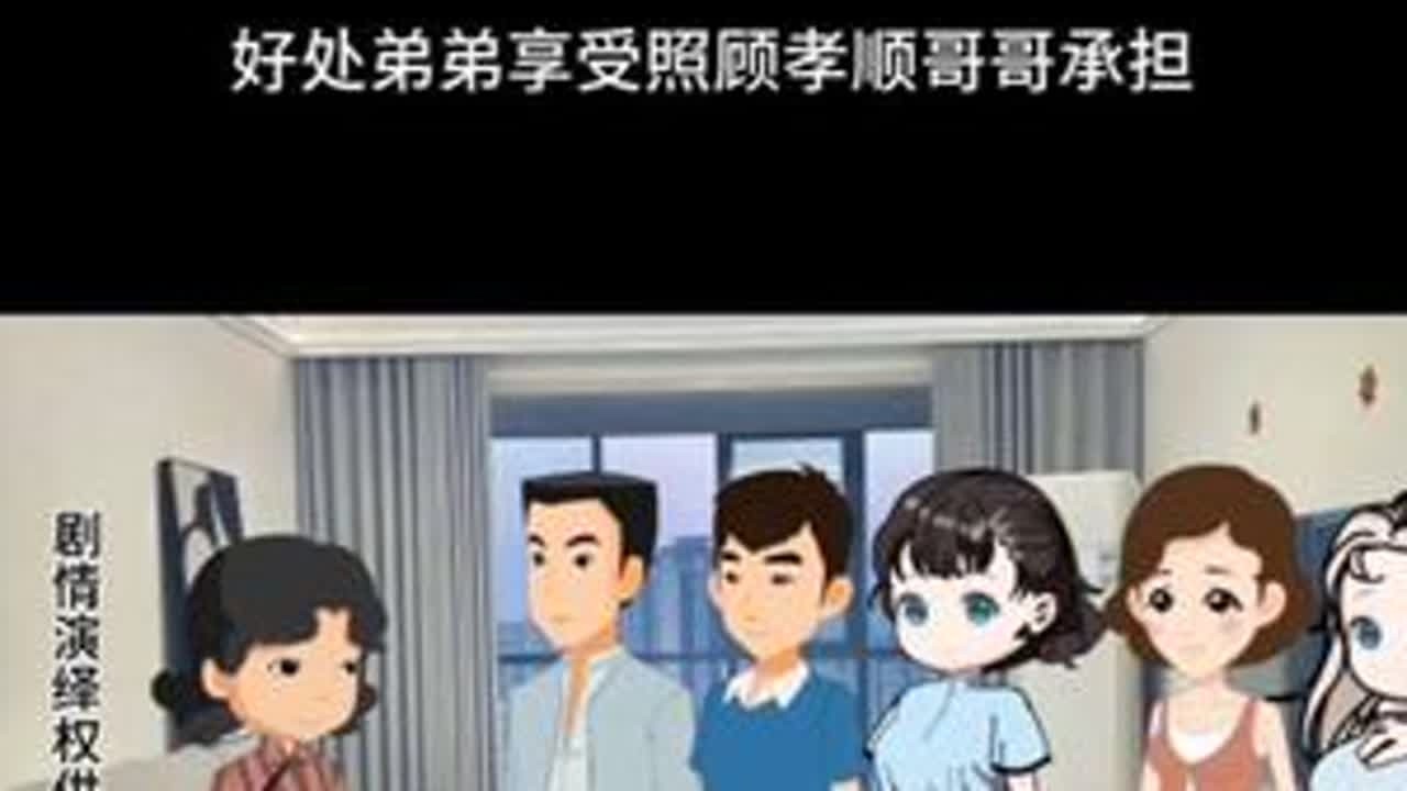 母亲偏心弟弟分不清好坏##每次母亲出事或生病第一时间通知老大，所有开支老大承担还要照顾母亲，弟弟每次都推脱责任，拆迁款一百万多万母亲全部给弟弟，老大十万，妹妹五万