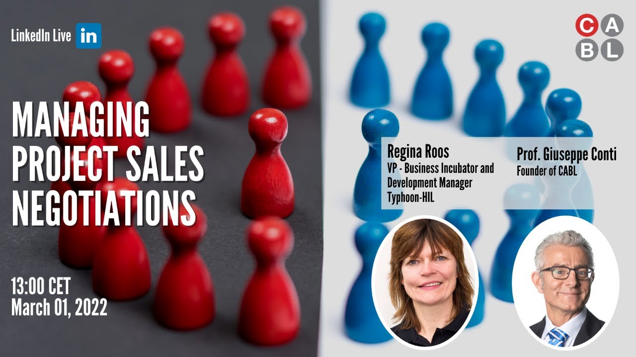LinkedIn Live: Managing Project Sales Negotiations with Regina Roos