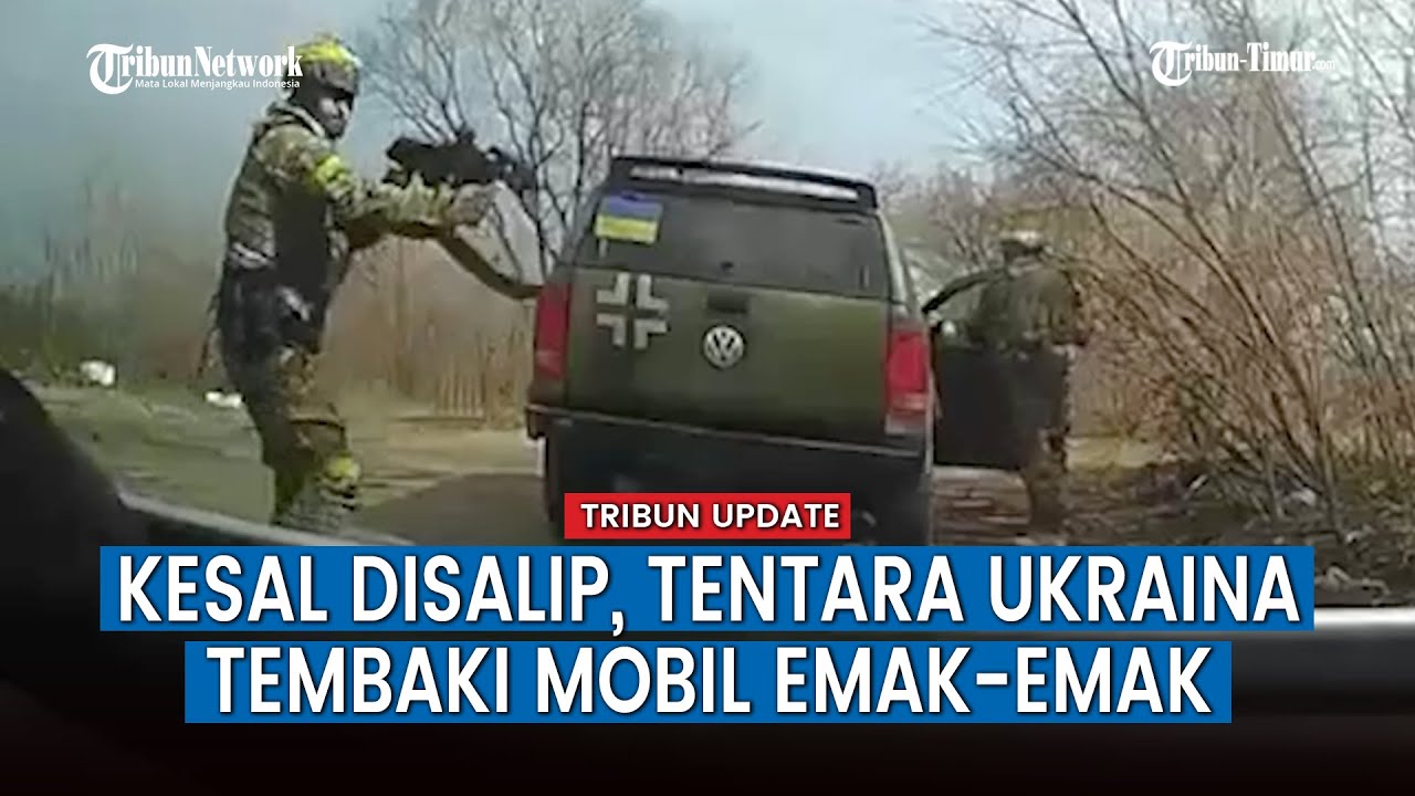 Tentara Ukraina Adang Mobil yang Ditumpangi Wanita dan Anaknya, Lepaskan Tembakan Bikin Histeris