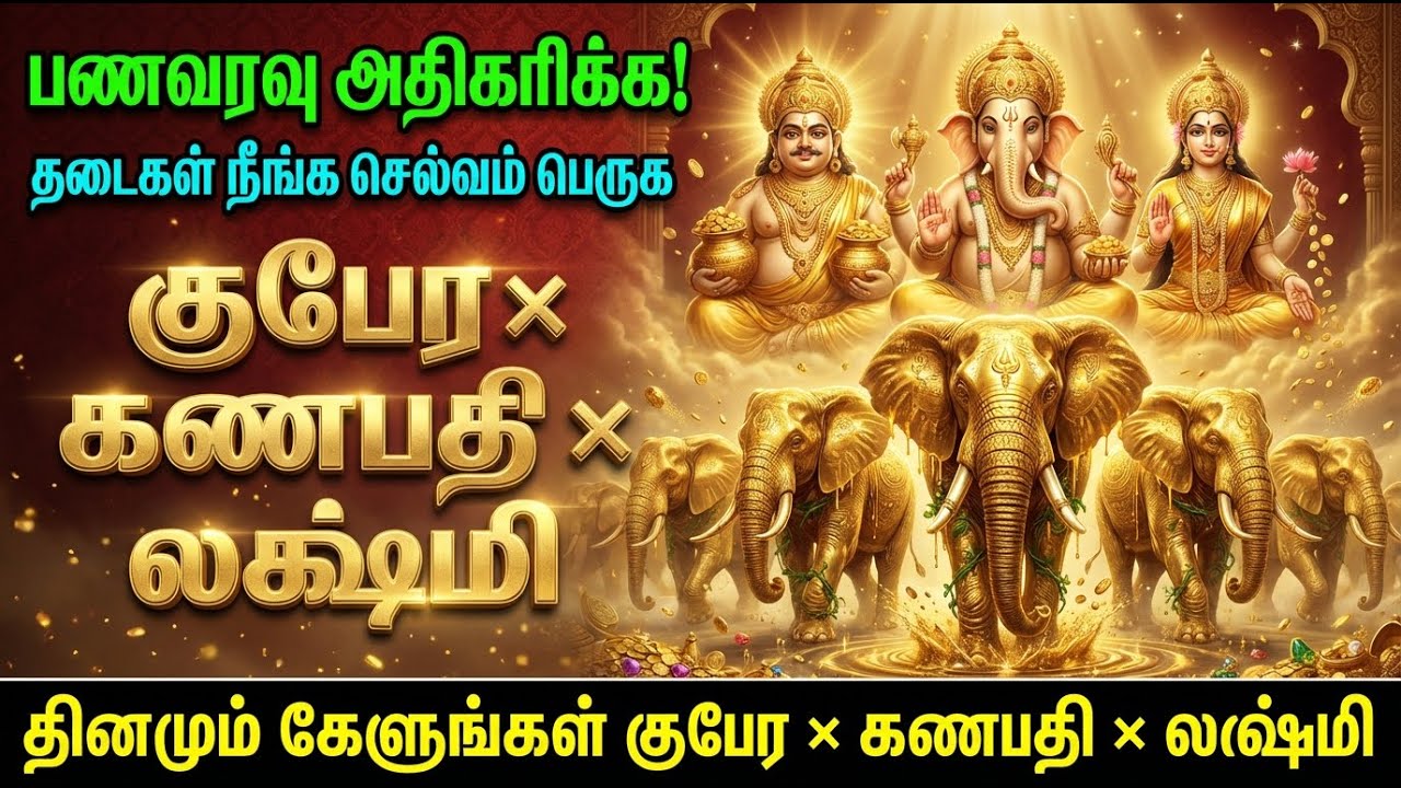 Kubera × Ganapathi × Lakshmi Song 💰 | செல்வம் சேர தடைகள் அகல | Money Prosperity & Wealth Flow