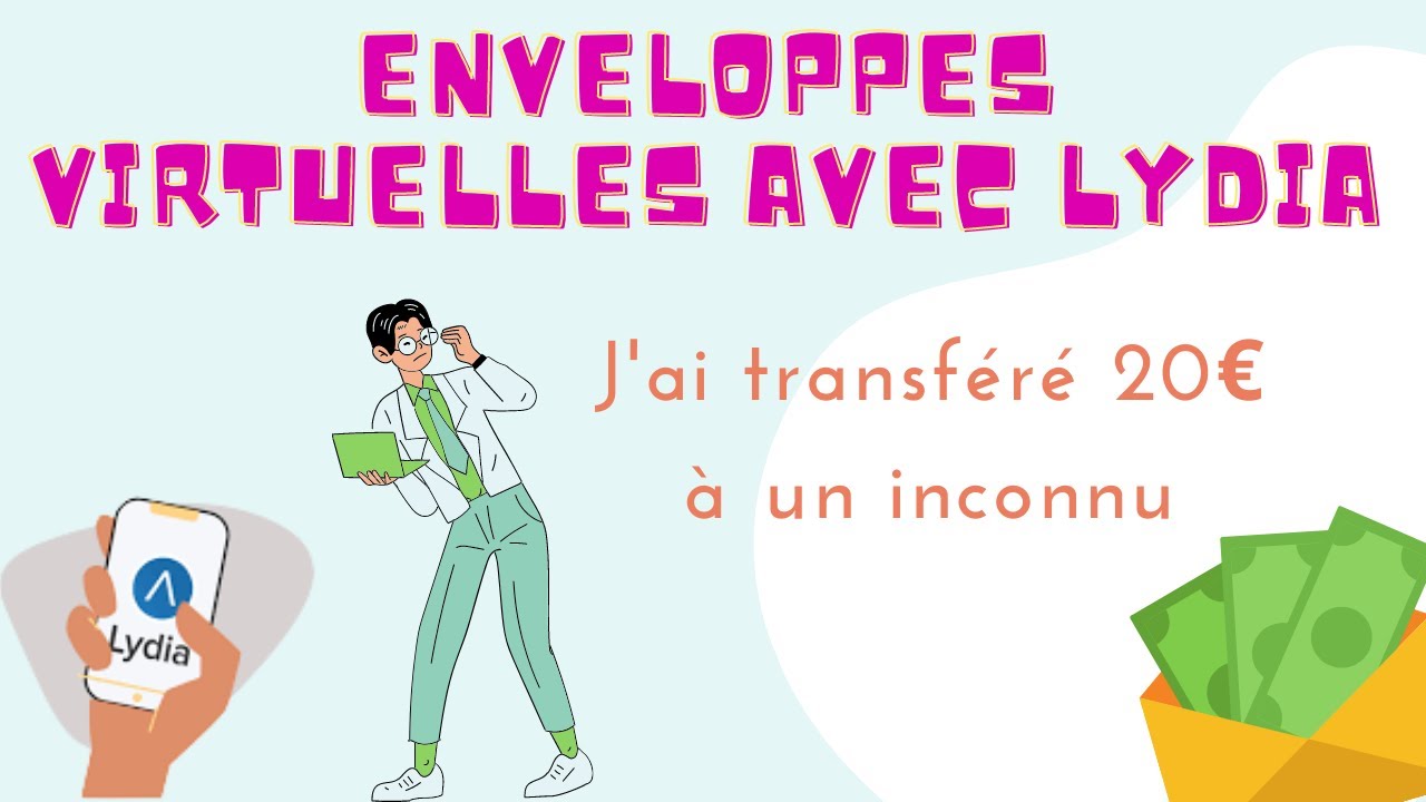 Enveloppes 2.0 avec Lydia 🤩 Système de tirelire, cartes internets, et bien d'autres !