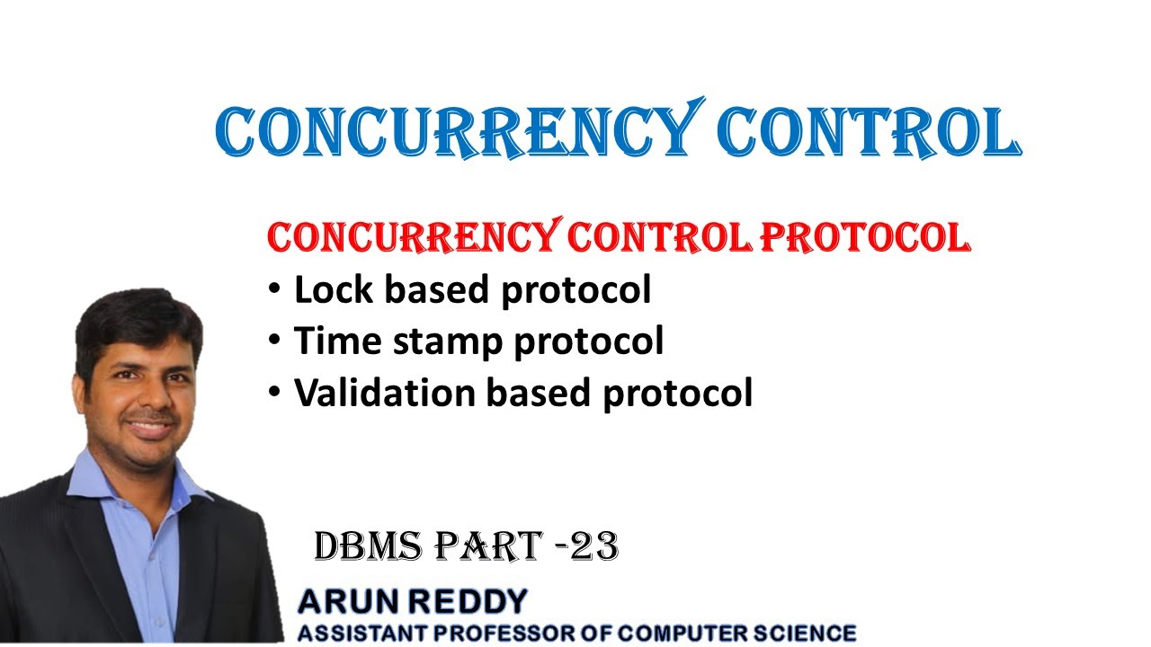 DBMS PART 23 - CONCURRENCY CONTROL PROTOCOL | LOCK BASED PROTOCOL | TIME STAMP PROTOCOL |