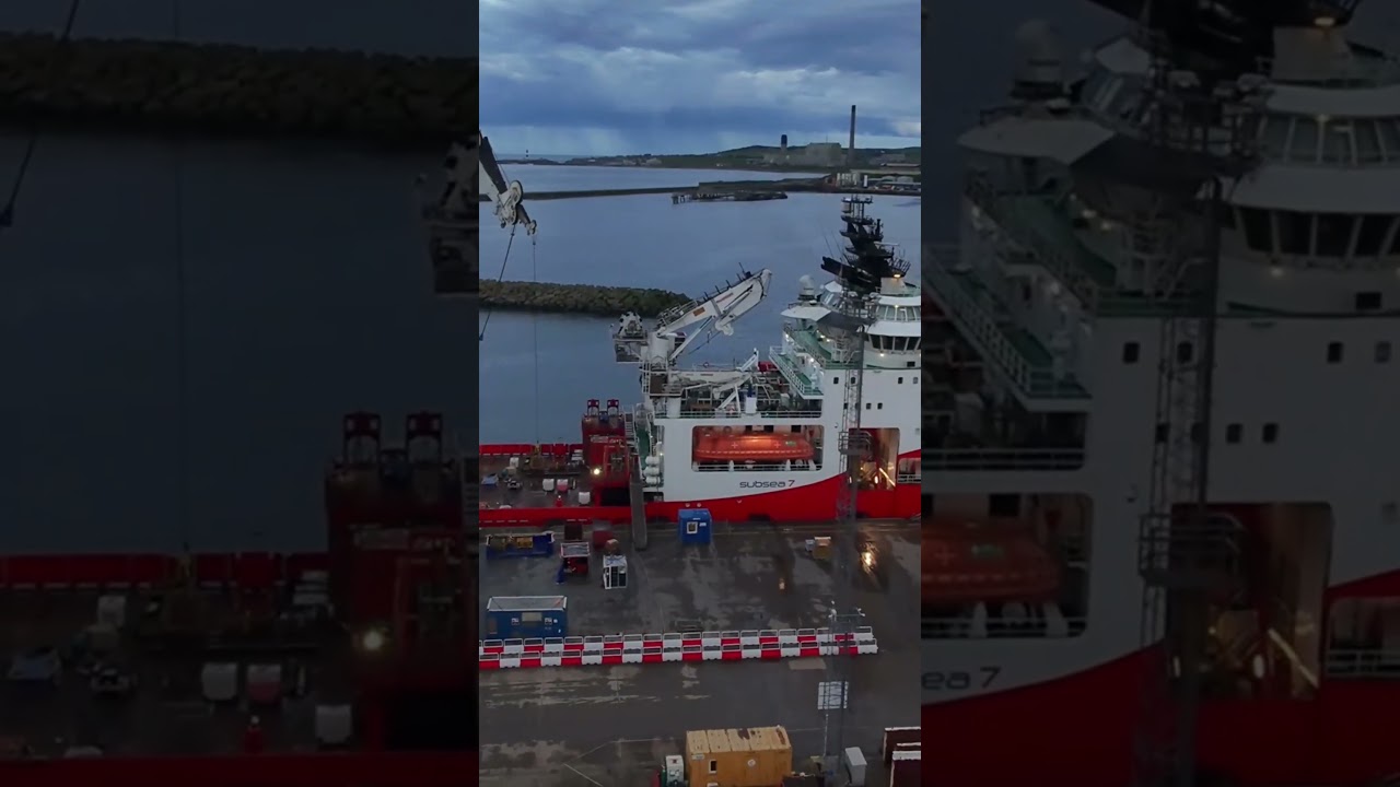 Some boats around Peterhead Harbour in Scotland seen with Dji Neo 