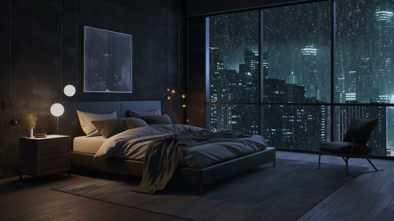 ASMR Sounds of Raindrops Outside the Window - Let your Mind be Comfortable